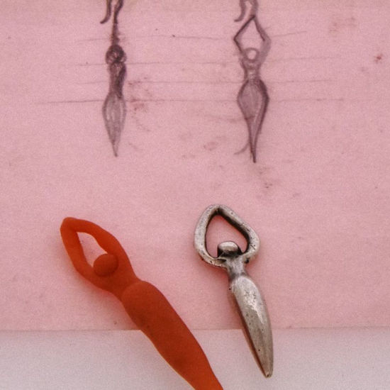 Bild von Giessen - Silbergiessen mit Sand und Sepia