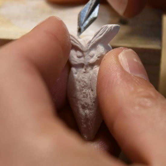 Bild von Giessen - Silbergiessen mit Sand und Sepia